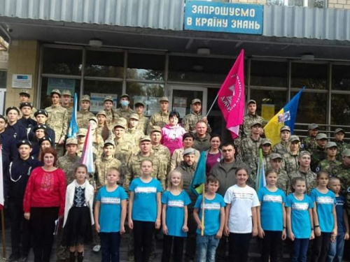 В Авдеевке торжественно открыли военно-патриотическую игру "Джура"