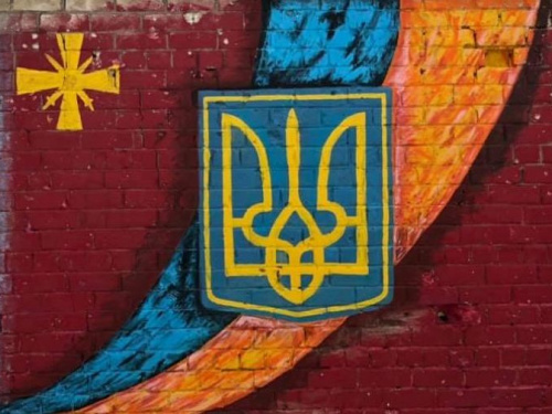 В Авдеевке появился патриотический мурал