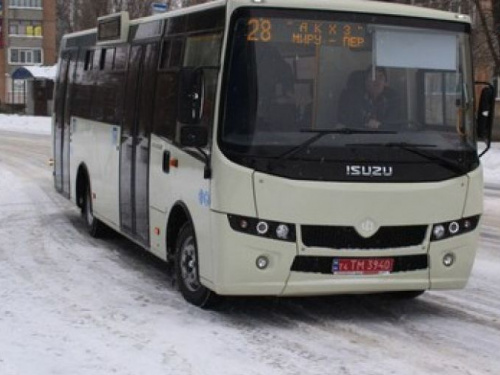 Новый автобус в тестовом режиме  вышел на маршрут в Авдеевке  (ФОТО)