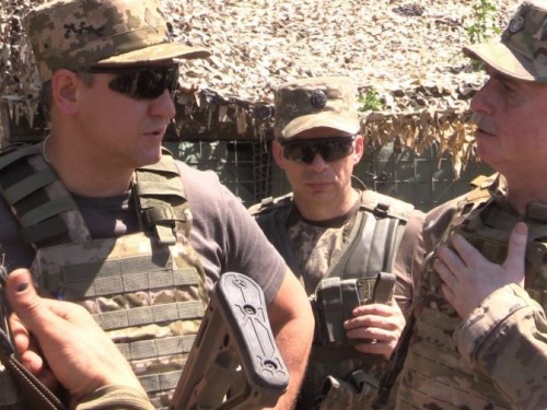 На позициях у Авдеевки побывали представители СНБО (ФОТО + ВИДЕО)