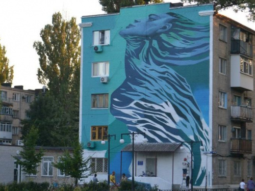 Художник Брітцев розповість авдіївцям про сенс муралу «Ріка життя»