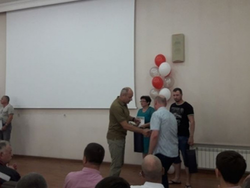 Работники Авдеевского коксохима принимали поздравления (ФОТО)