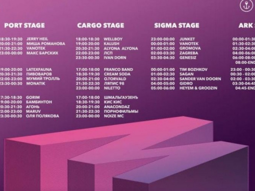 Полное расписание выступлений артистов по дням на MRPL City Fest 2021