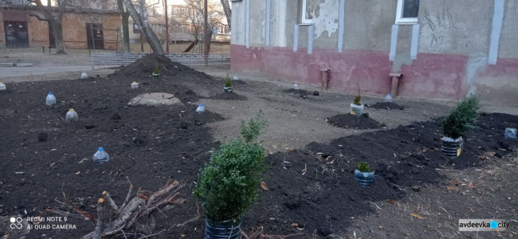 Жители ОСМД «Юбиляр-Авдеевка» продолжают обустраивать придомовую территорию в рамках конкурса социальных проектов (ФОТОФАКТ)