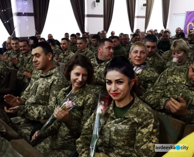 В Авдеевке поздравили защитников Украины (ФОТО)