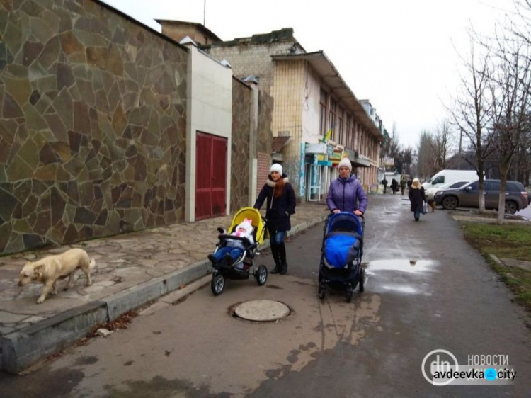 Коляски, цены и раненые дома: фоторепортаж из прифронтовой Авдеевки