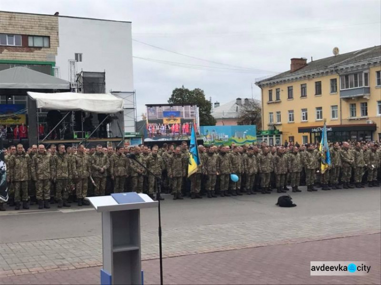 В Белой Церкви встретили защитников Авдеевки: фоторепортаж