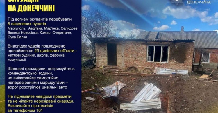 Оперативне зведення поліції Донеччини на 21 квітня