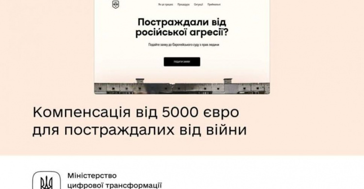 Українці, які постраждали від російської агресії, можуть отримати компенсацію до 30 000 євро