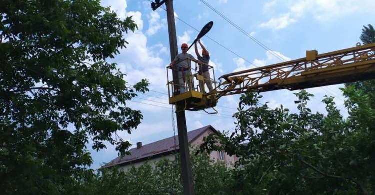 У приватному секторі Авдіївки комунальники освітили ще один район