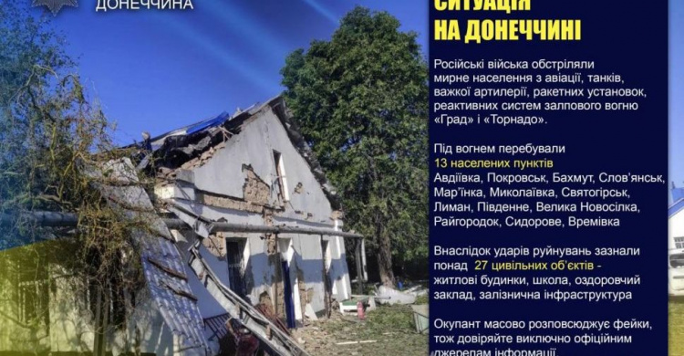 Оперативне зведення поліції Донеччини на 26 травня