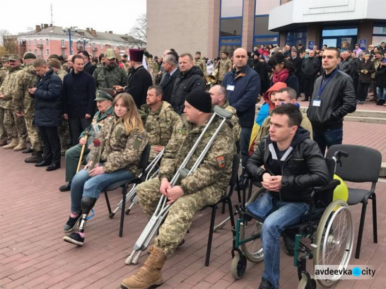 В Белой Церкви встретили защитников Авдеевки: фоторепортаж