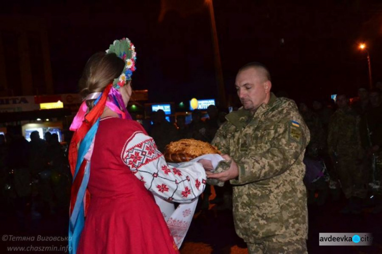 В Белой Церкви встретили защитников Авдеевки: фоторепортаж