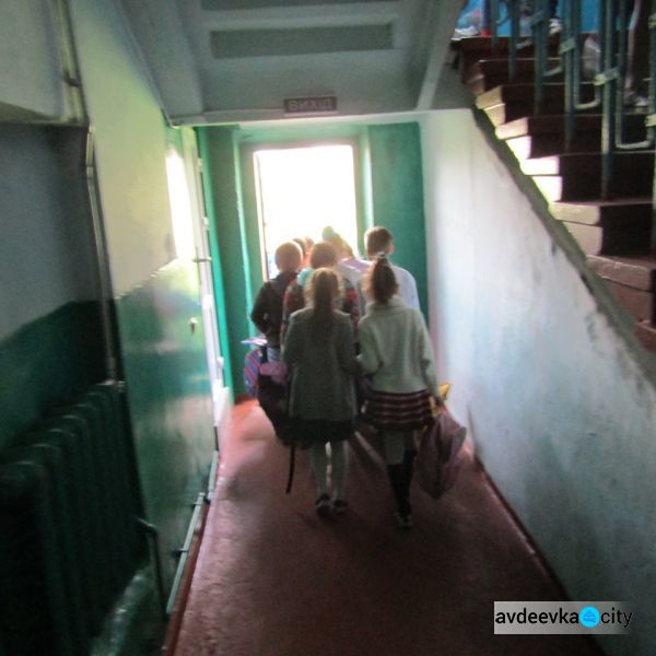 В Авдеевке эвакуировали школьников (ФОТО)