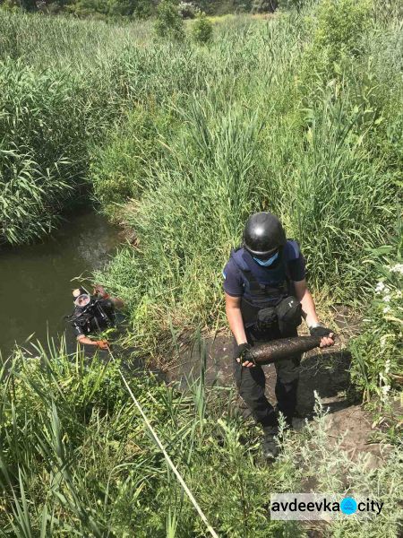 В Ясиноватском районе пиротехники изъяли и уничтожили минометную мину