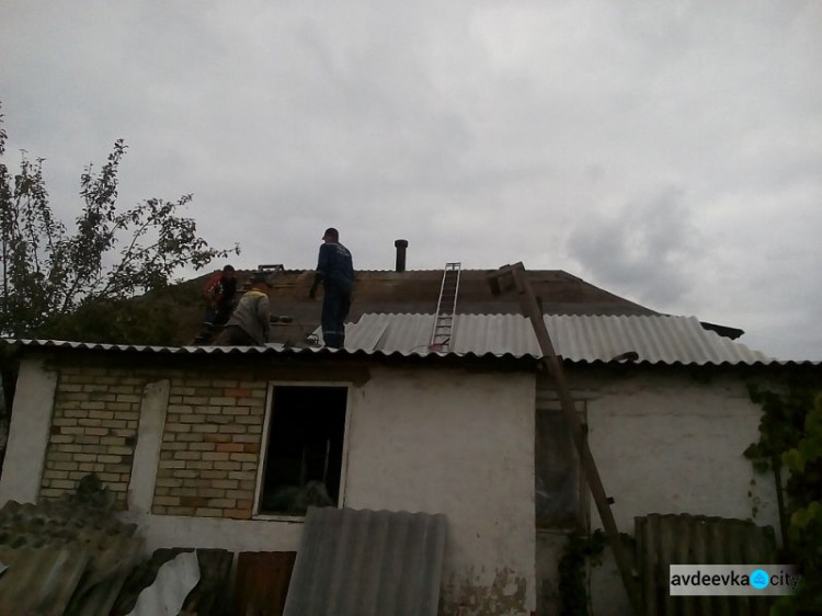 В Авдеевке восстановили более 80 домов, поврежденных обстрелами (ФОТО)