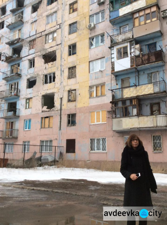 Депутата Европарламента Ребекку Хармс поразили виды прифронтовой Авдеевки (ФОТОФАКТ)