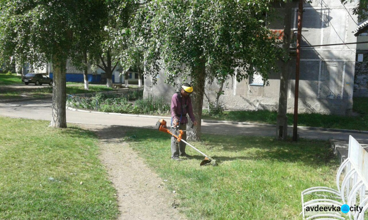 В Авдеевке волонтеры приводят в порядок детские площадки (ФОТОФАКТ)