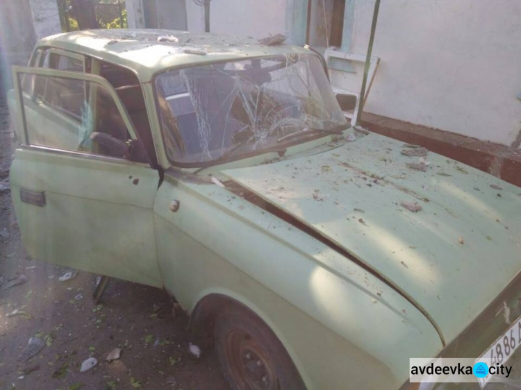 В Авдеевке в результате обстрела  повреждения получили 10 домов, - глава  ВГА (ФОТО)