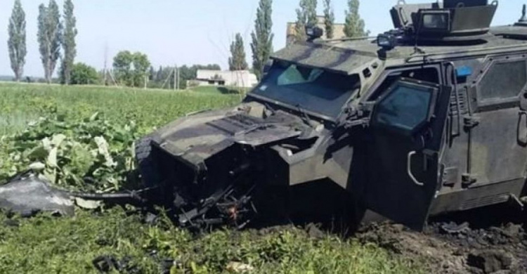 В Авдеевке взорвался военный автомобиль